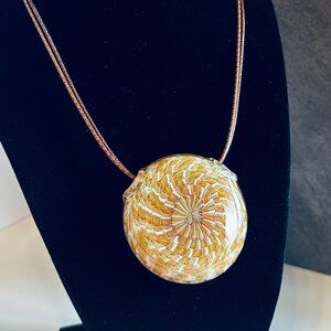 Hand Blown Glass Necklace Pendant